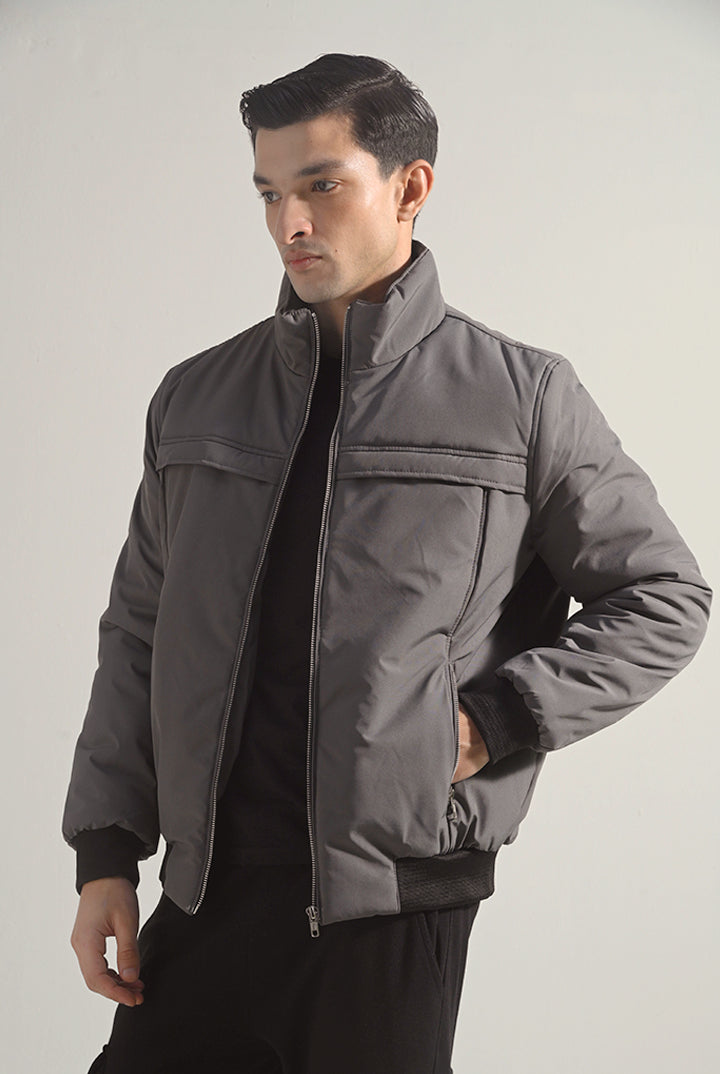 Bomber Jacket - Grey - Mendeez