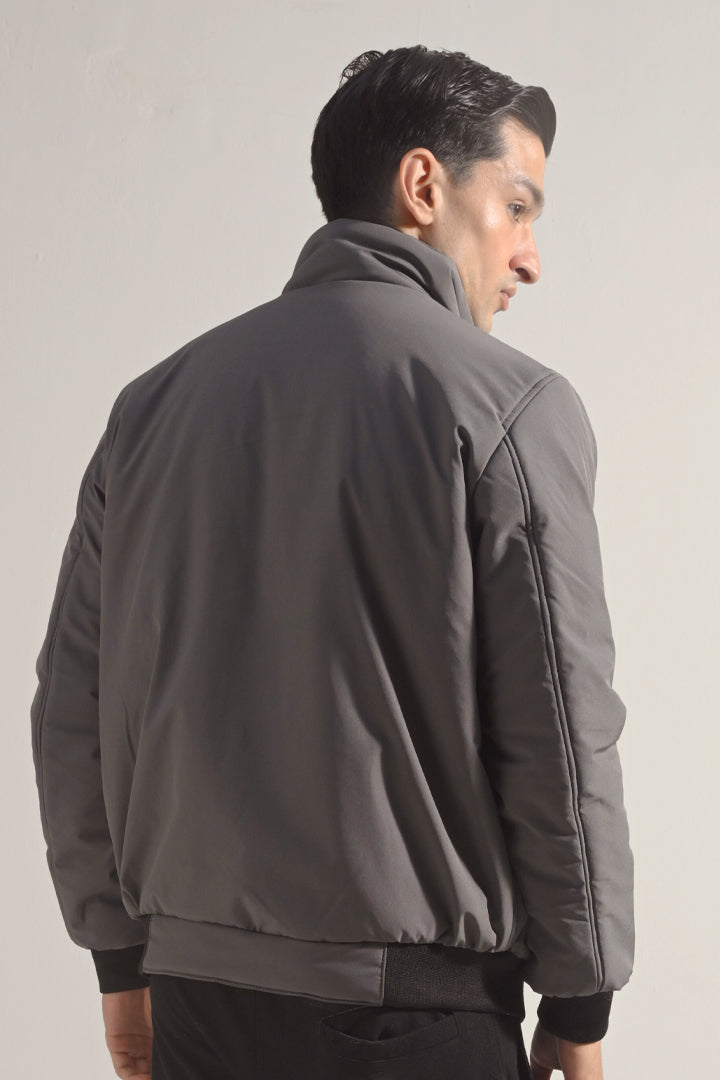 Bomber Jacket - Grey - Mendeez