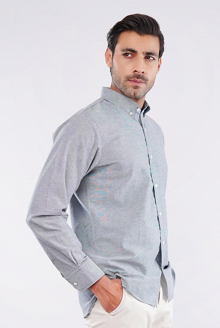 Oxford Shirt - Light Grey - Mendeez