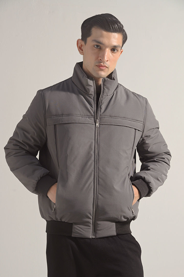 Bomber Jacket - Grey - Mendeez