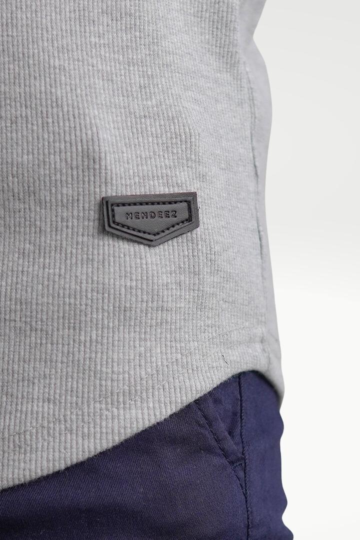 Misty Silver Mock Neck Sweatshirt - Mendeez PK