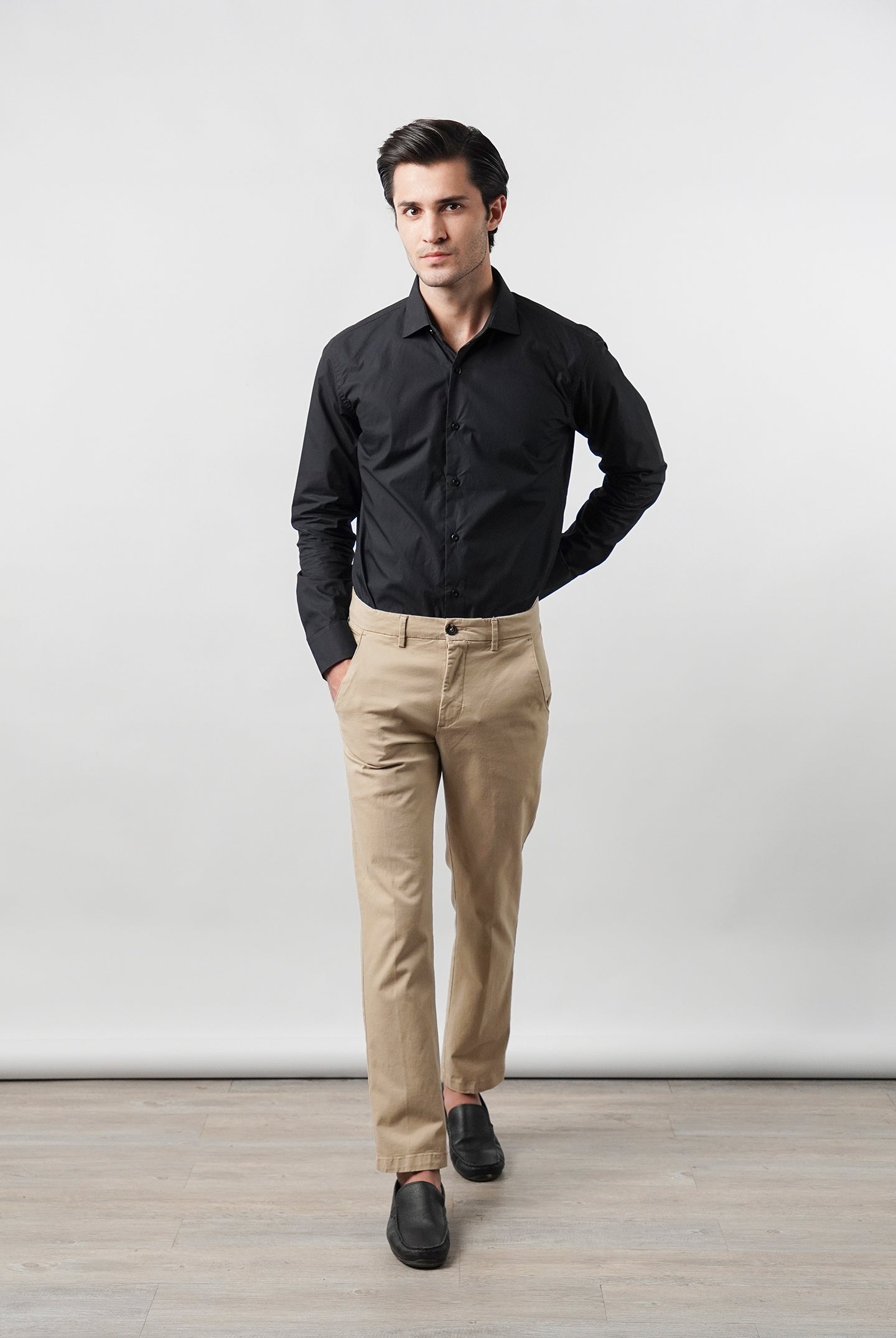 Plain Shirt - Black - Mendeez