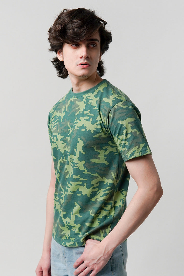 Printed T-Shirt - Camouflage - Mendeez