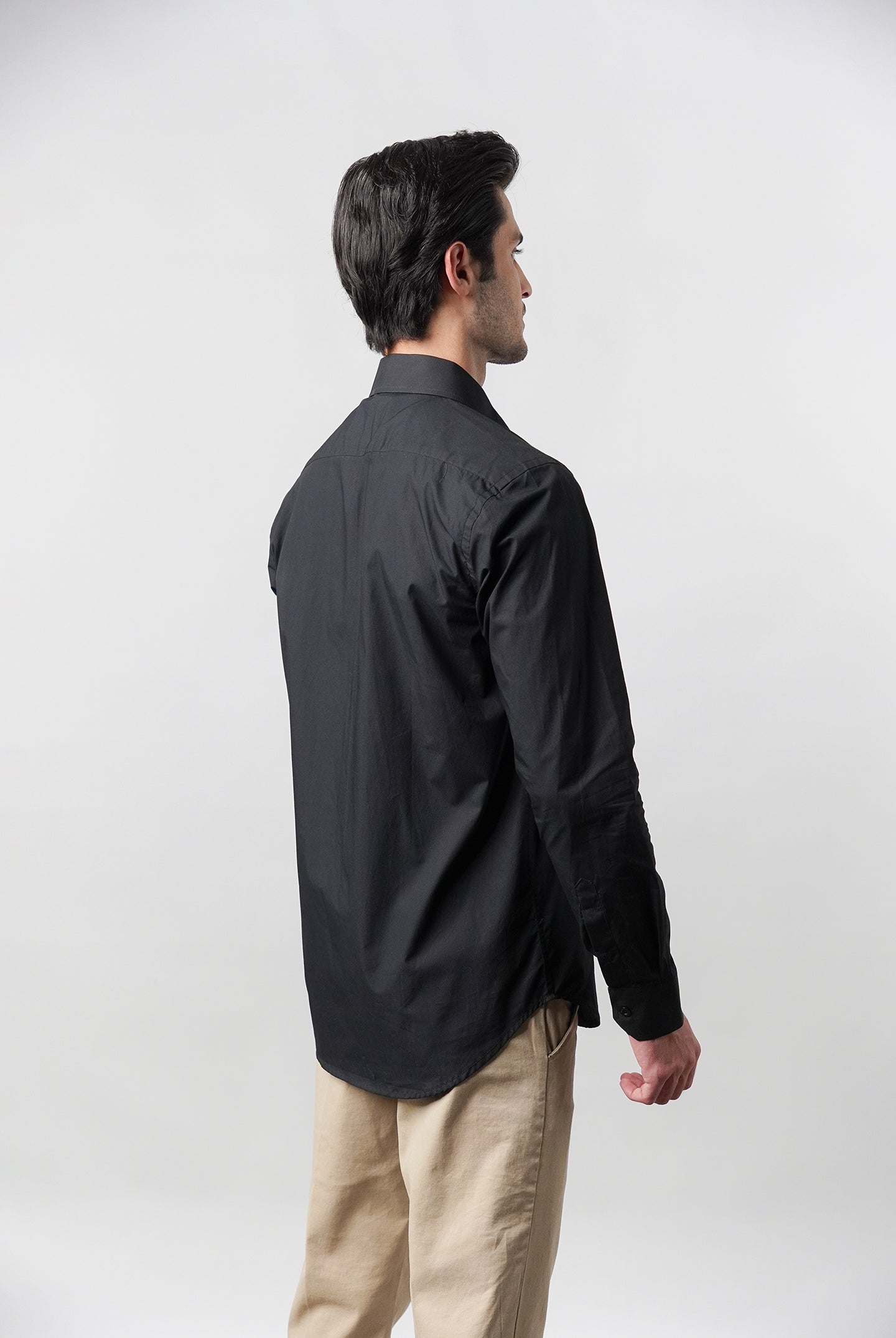 Plain Shirt - Black - Mendeez