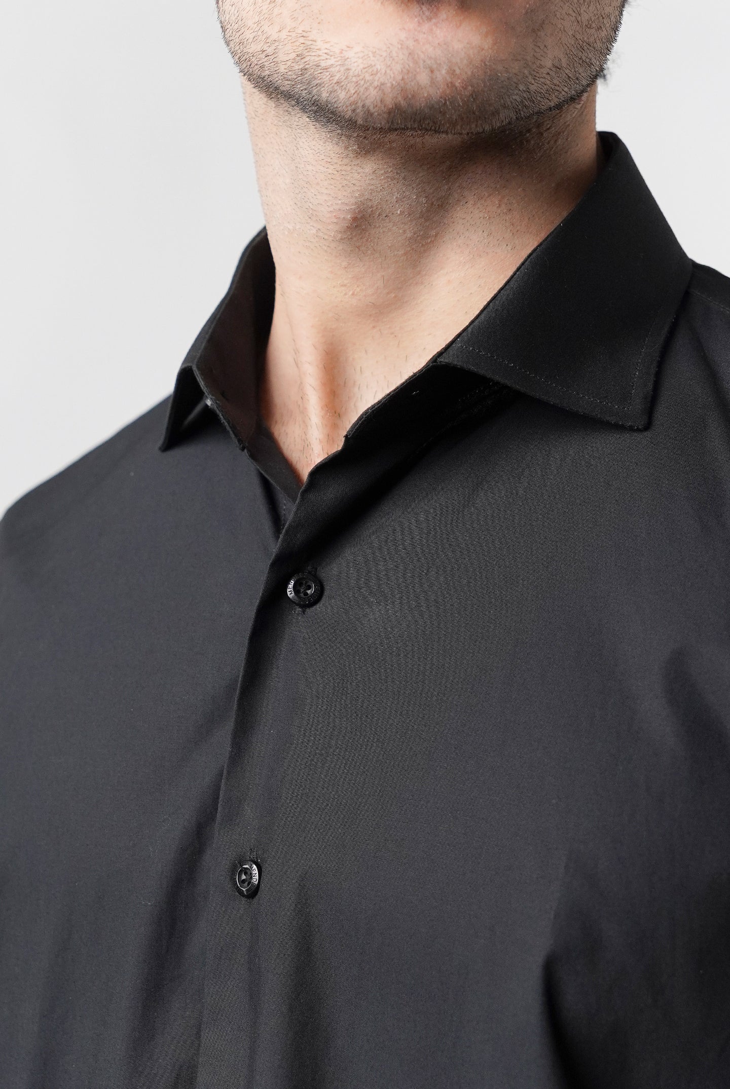 Plain Shirt - Black - Mendeez