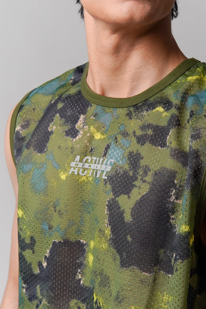 Mesh Tank Top - Camouflage - Mendeez