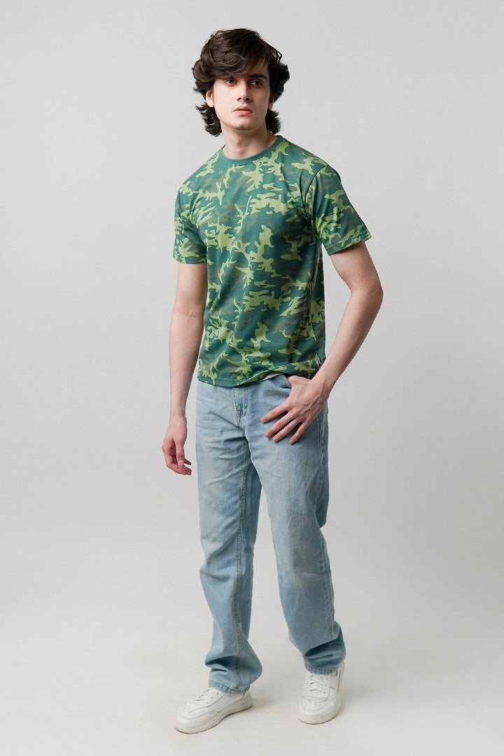 Printed T-Shirt - Camouflage - Mendeez