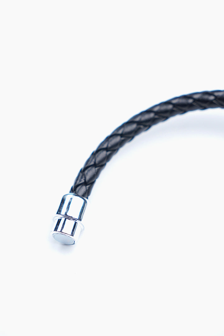 Black Silver Nail Bracelet - Mendeez