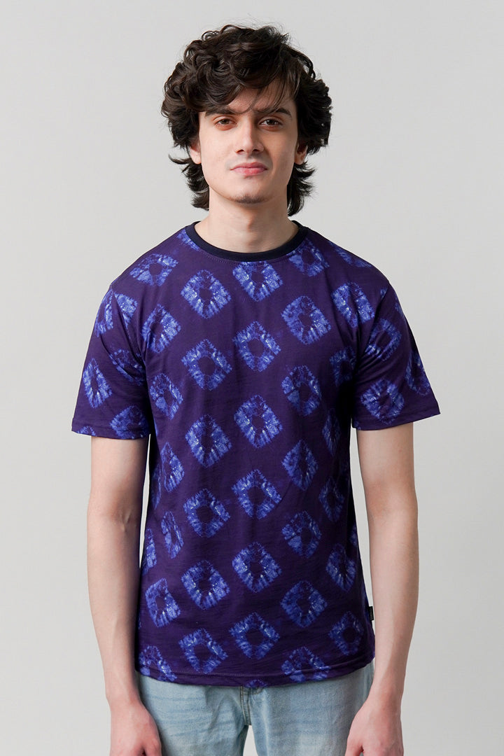 Printed T-Shirt - Purple - Mendeez