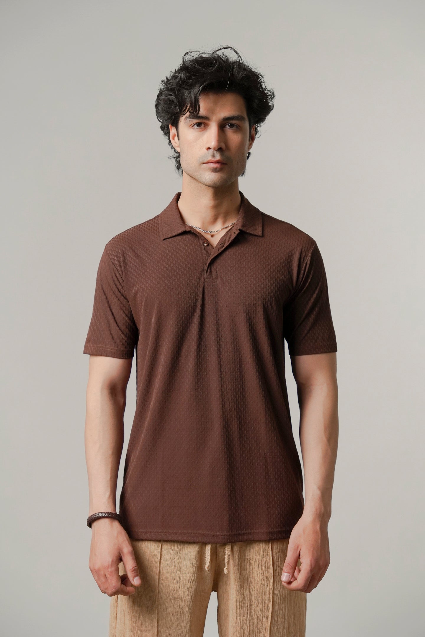Sports Polo - Brown - Mendeez