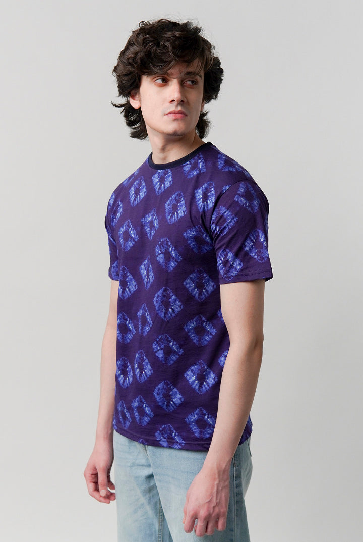 Printed T-Shirt - Purple - Mendeez