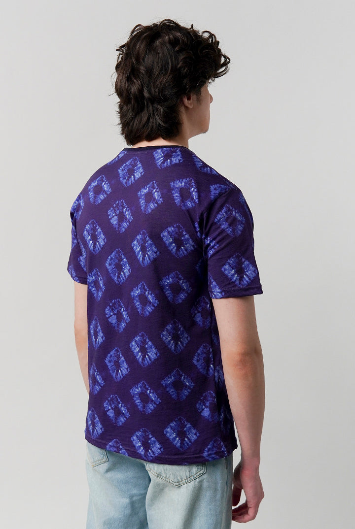Printed T-Shirt - Purple - Mendeez