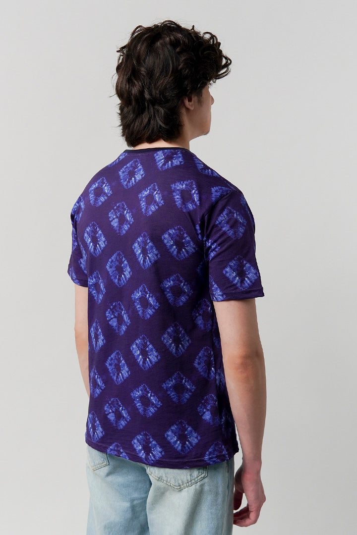 Printed T-Shirt - Purple - Mendeez