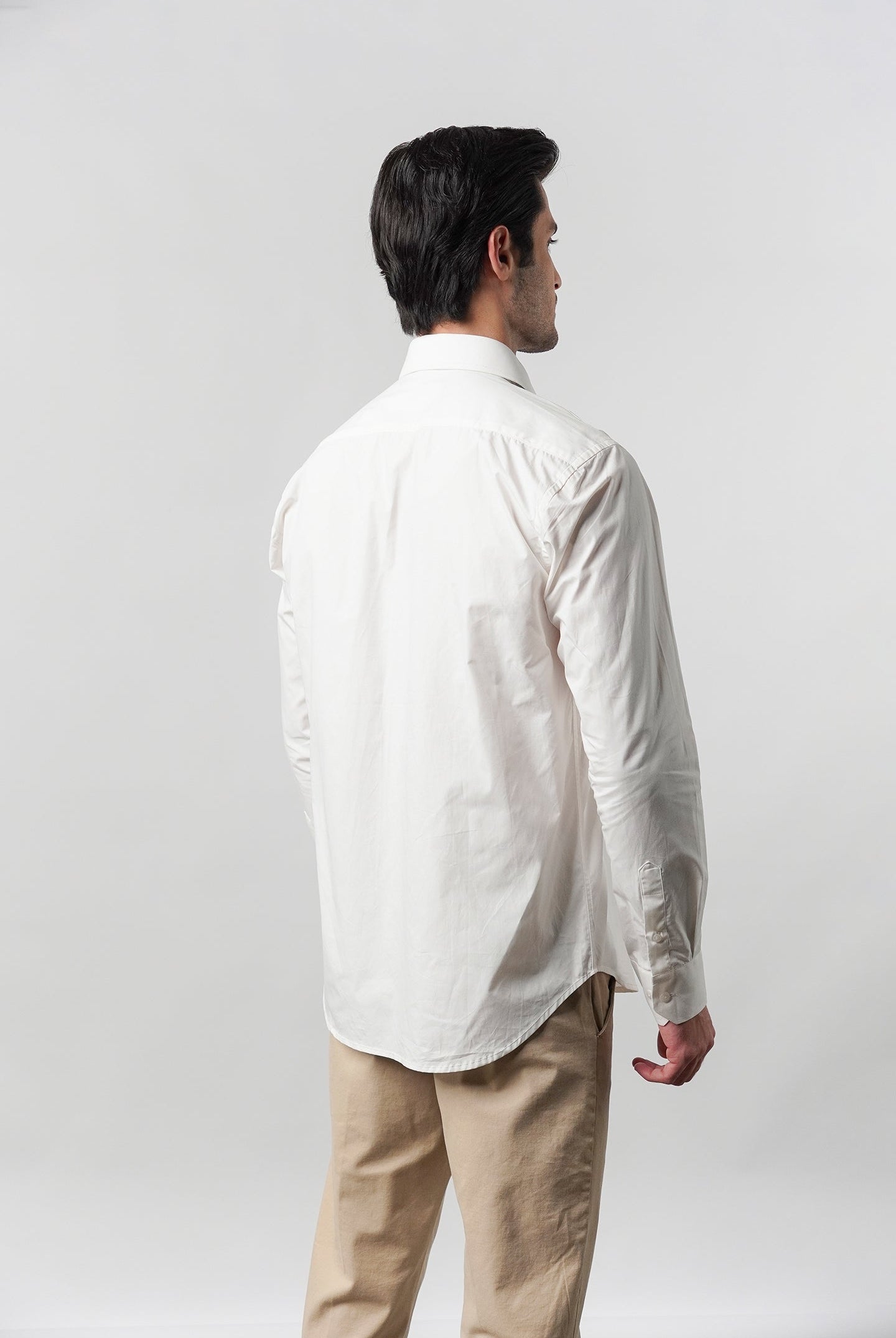 Plain Shirt - White - Mendeez