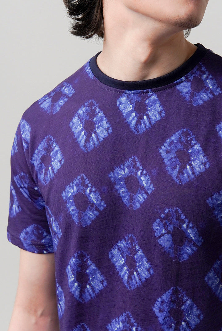 Printed T-Shirt - Purple - Mendeez