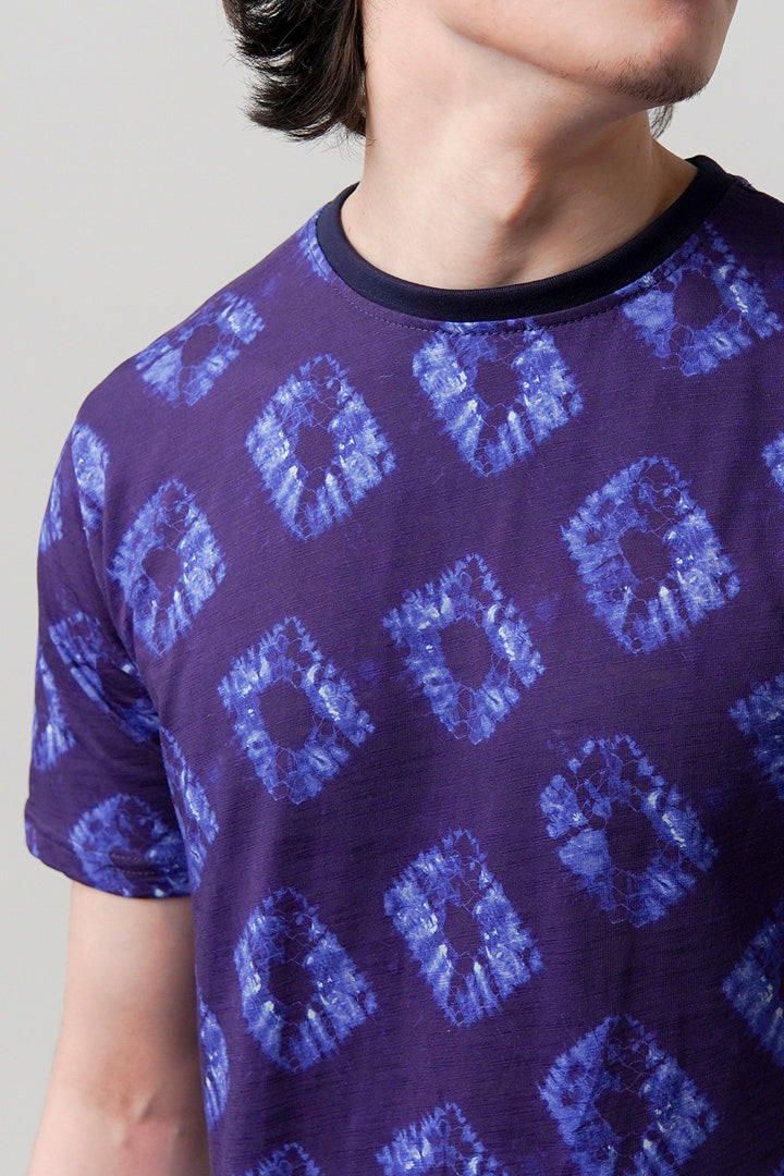 Printed T-Shirt - Purple - Mendeez