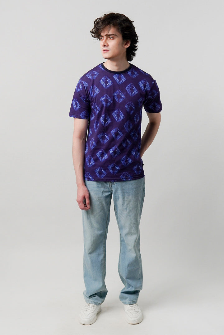 Printed T-Shirt - Purple - Mendeez