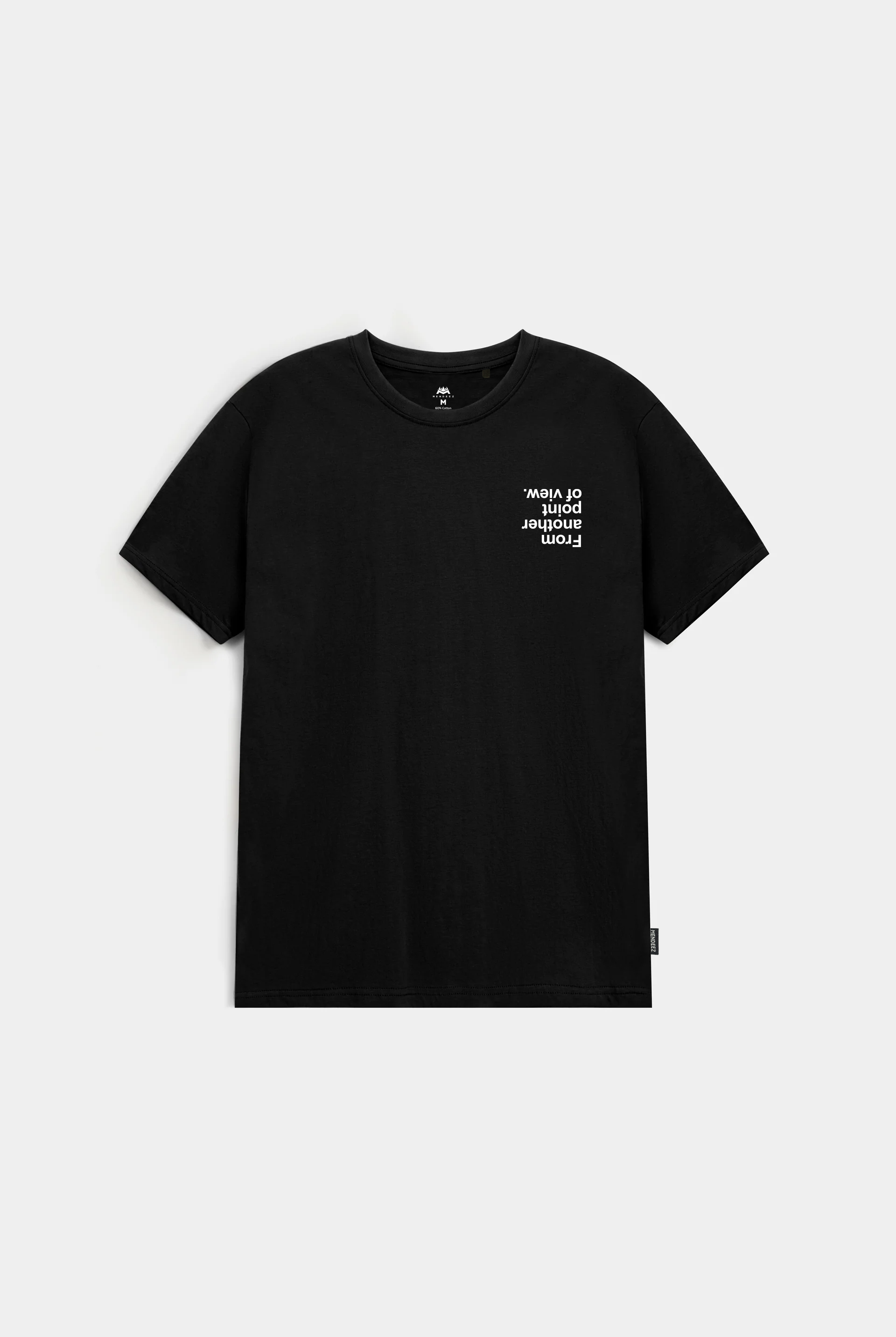 Printed Graphic Tee - Black - Mendeez
