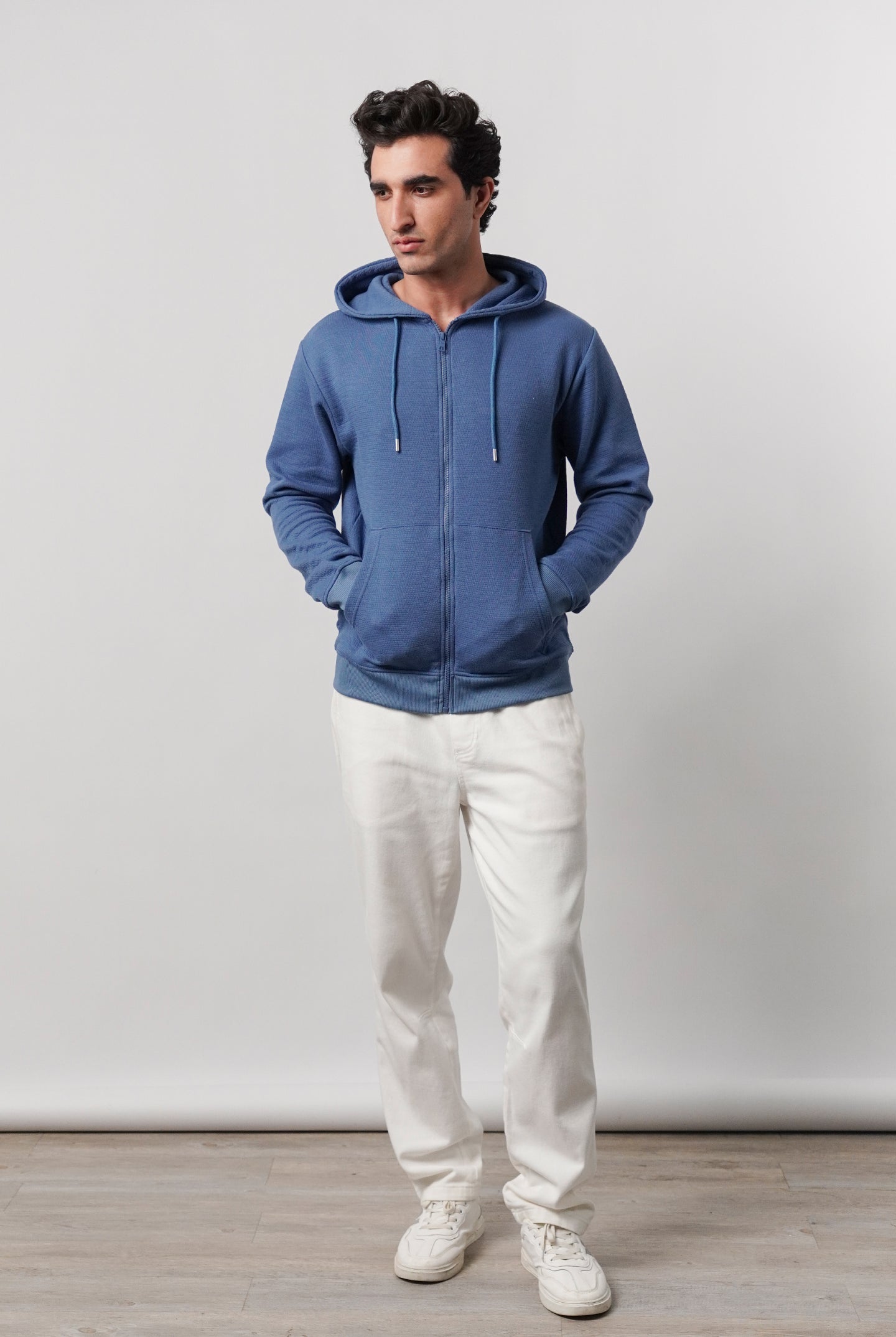 Zipper Hoodie - Ocean Blue - Mendeez