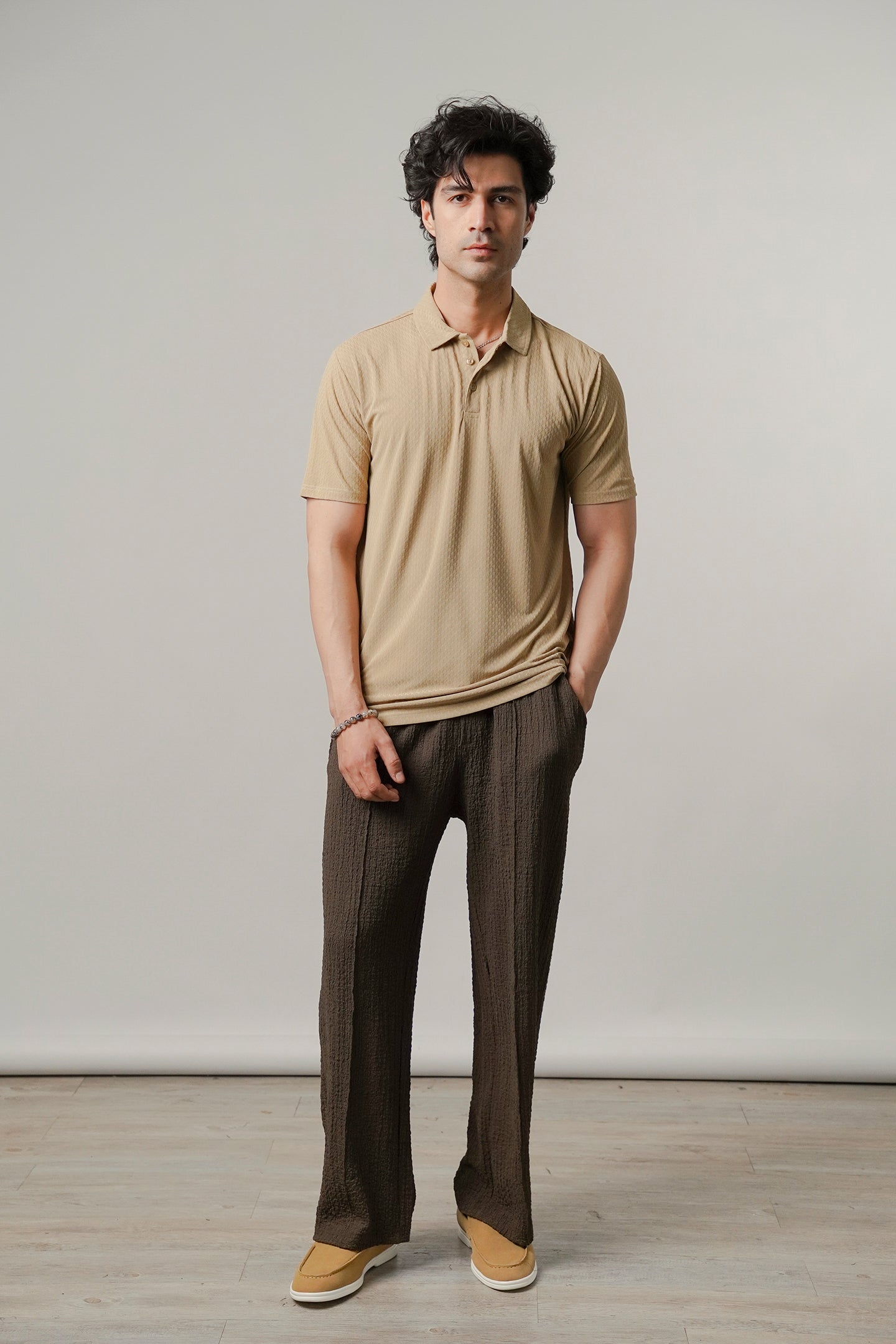 Sports Polo - Beige - Mendeez