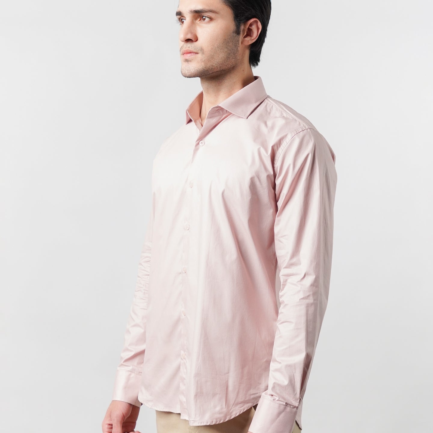 Plain Shirt - Tea Pink - Mendeez