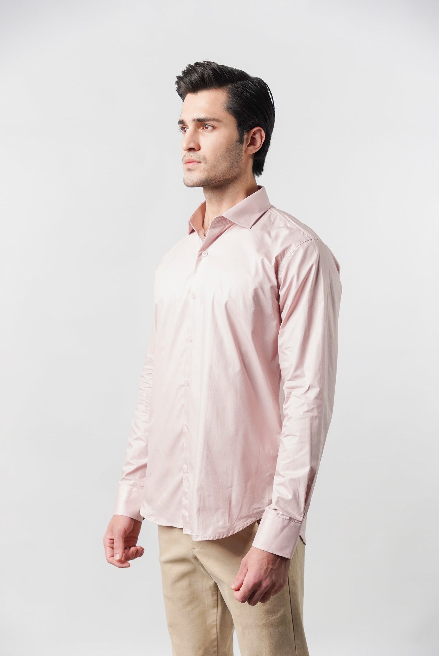 Plain Shirt - Tea Pink - Mendeez