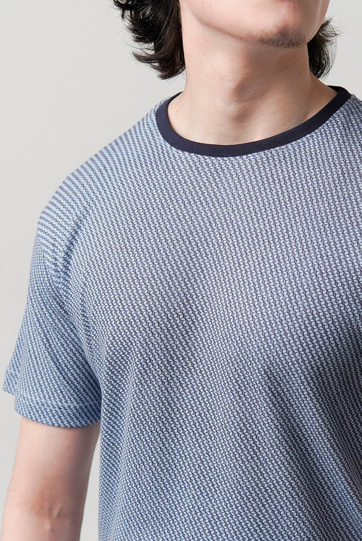 Printed T-Shirt - Powder Blue - Mendeez