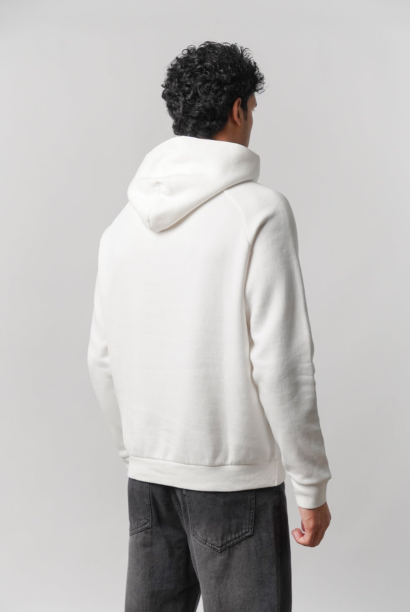 Pullover Graphic Hoodie - White - Mendeez