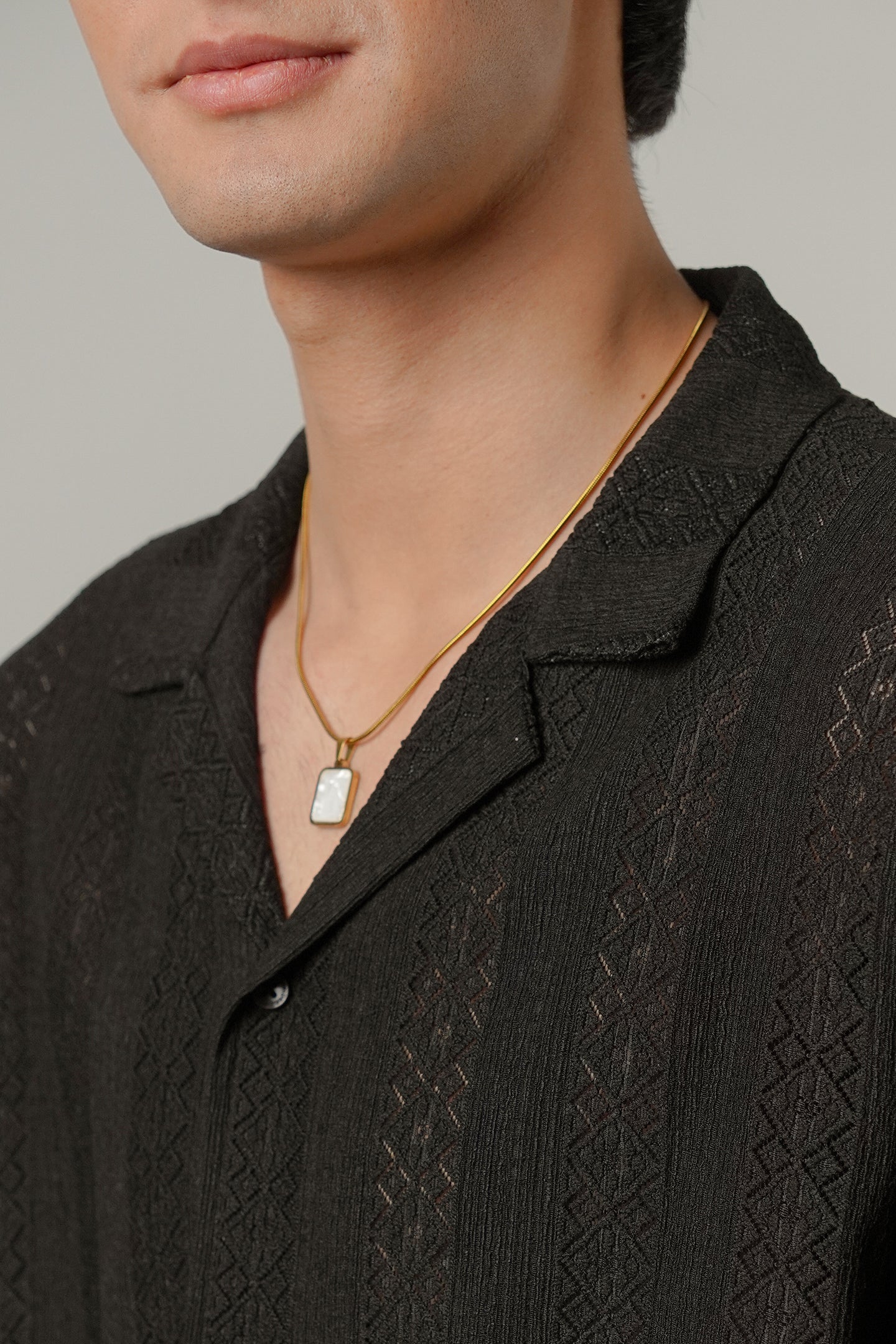 Burnout Cuban Shirt - Black - Mendeez