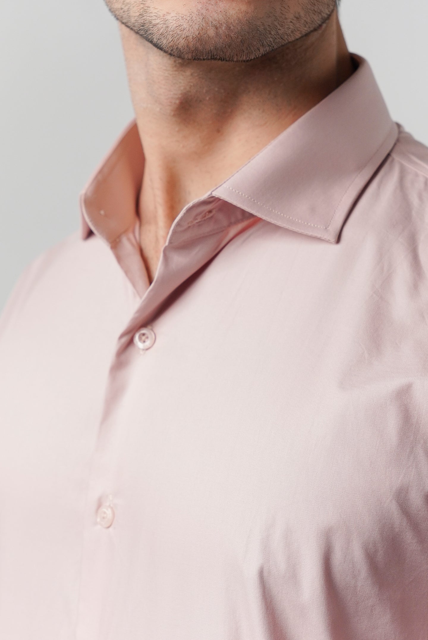 Plain Shirt - Tea Pink - Mendeez