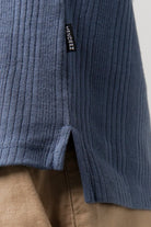 Drop Needle Polo Shirt - Steel Blue - Mendeez