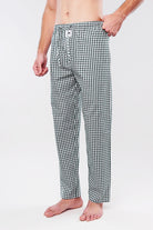 Check Woven Pajamas - Green & White - Mendeez