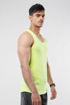 Ribbed Tank Top - Neon Yellow - Mendeez