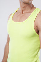 Ribbed Tank Top - Neon Yellow - Mendeez
