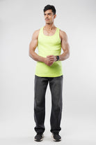 Ribbed Tank Top - Neon Yellow - Mendeez