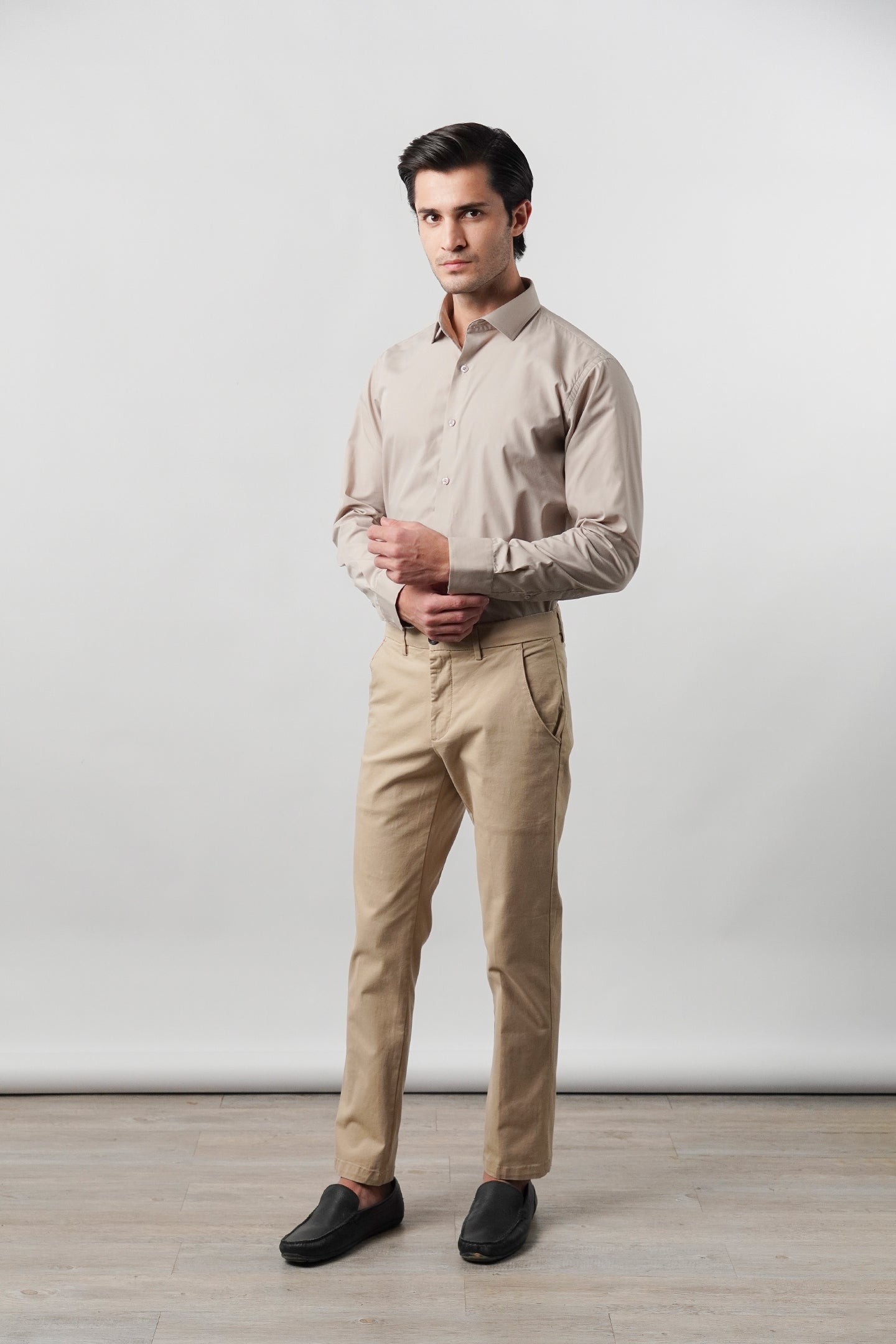 Plain Shirt - Sand Brown - Mendeez