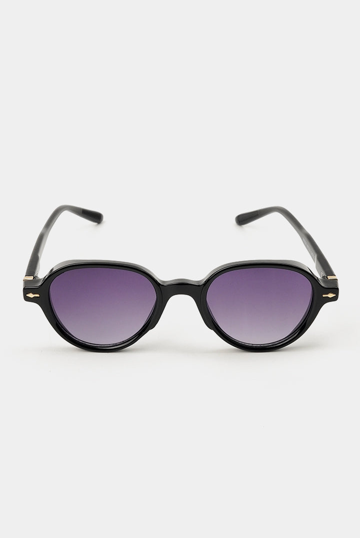Round Sunglasses - Black - Mendeez