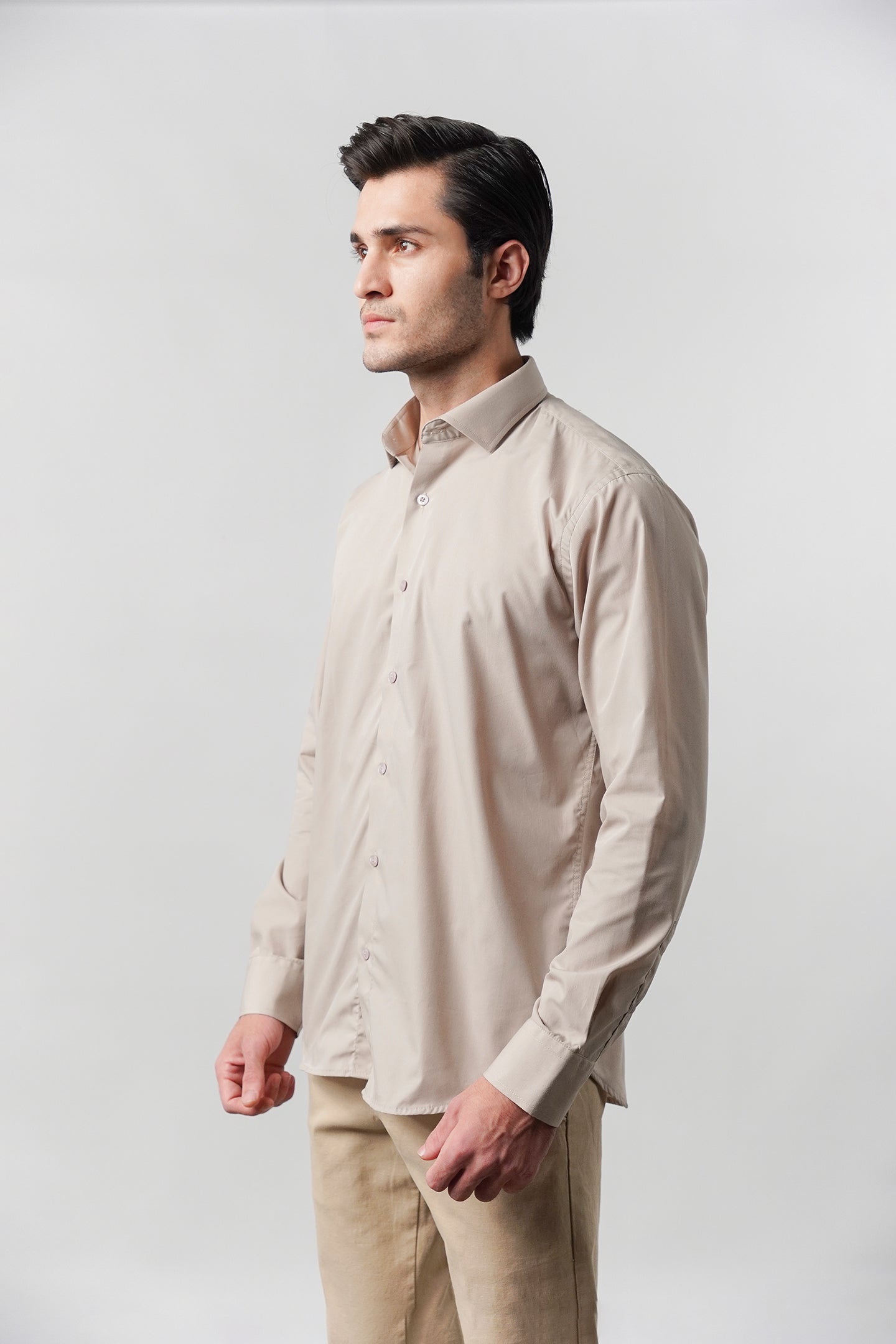 Plain Shirt - Sand Brown - Mendeez