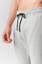 Straight Terry Jogger Pants - Heather Grey - Mendeez