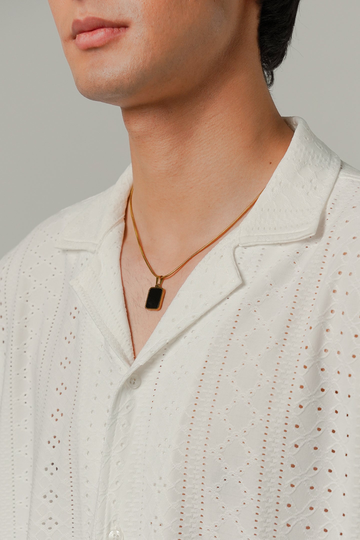 Burnout Cuban Shirt - White - Mendeez