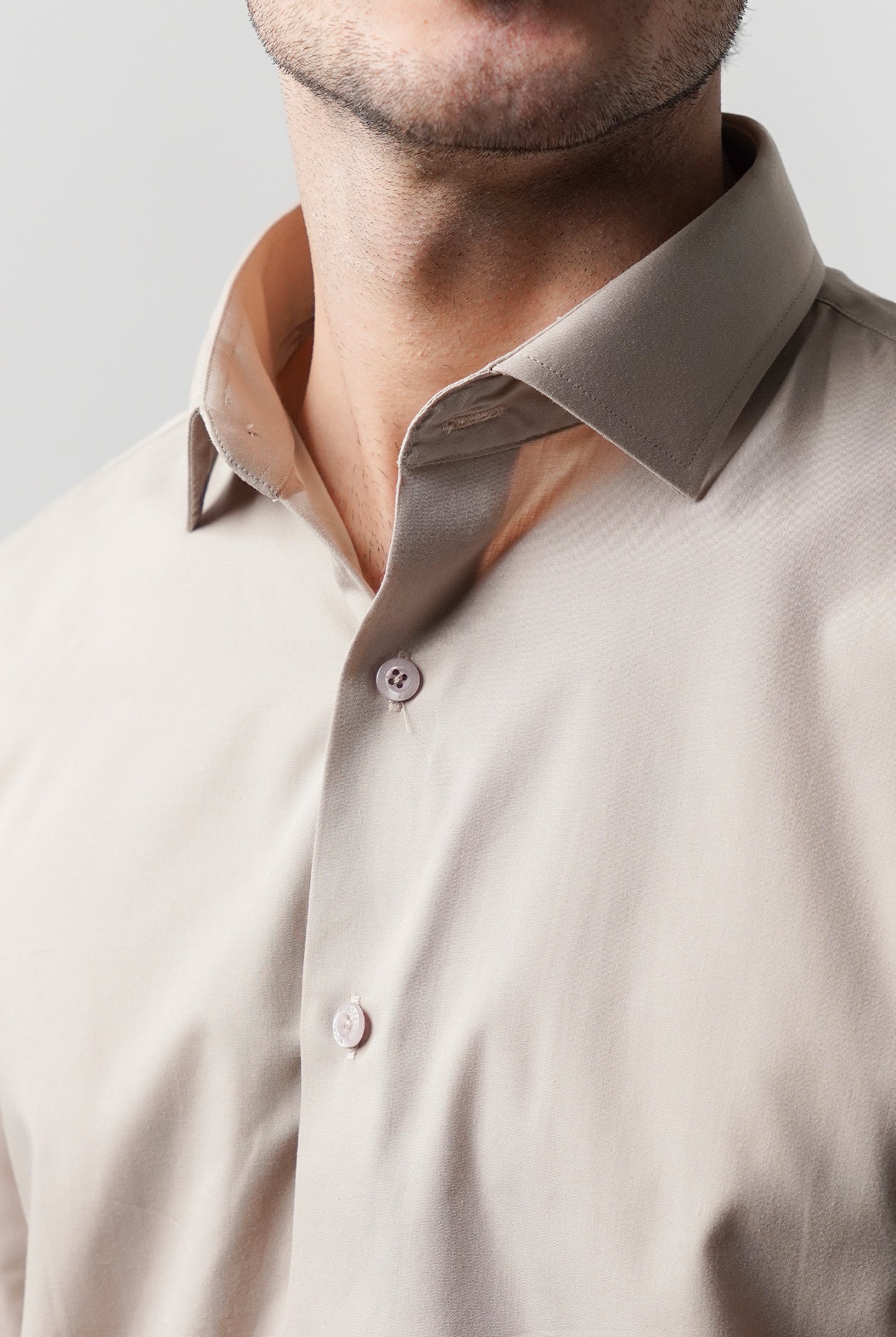 Plain Shirt - Sand Brown - Mendeez