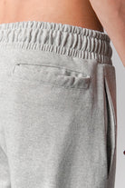 Straight Terry Jogger Pants - Heather Grey - Mendeez