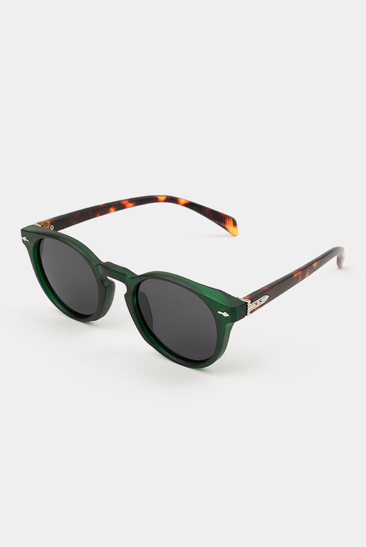 Round Sunglasses - Green - Mendeez
