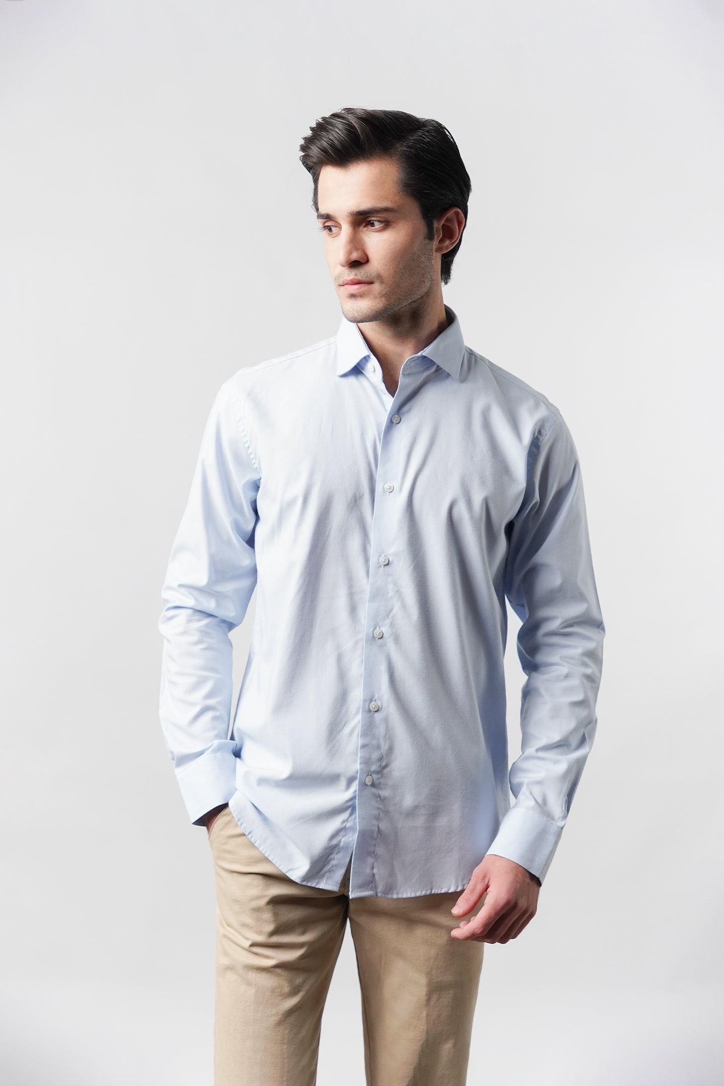 Plain Shirt - Sky Blue - Mendeez