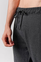 Straight Terry Jogger Pants - Charcoal Grey - Mendeez