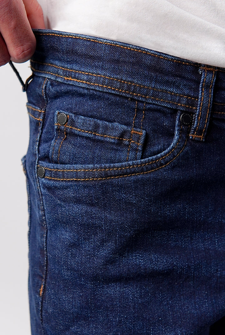 Slim Fit Denim - Navy Blue - Mendeez