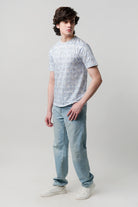 Printed T-Shirt - Blue - Mendeez