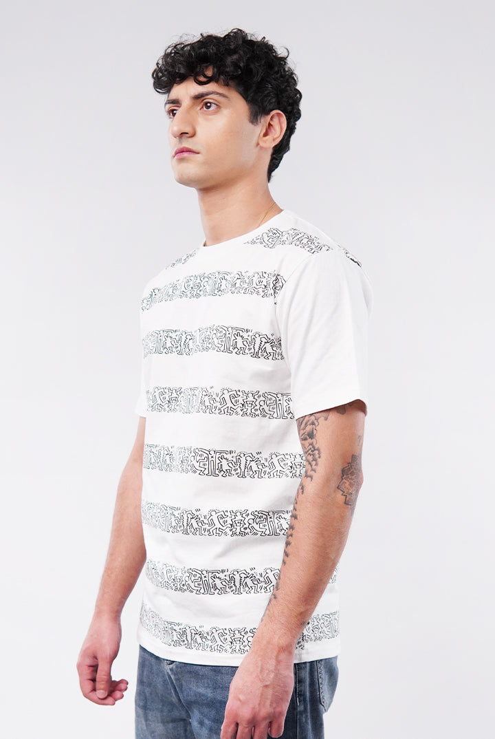 Printed T-Shirt - White - Mendeez