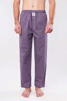 Check Woven Pajamas - Red & Blue - Mendeez