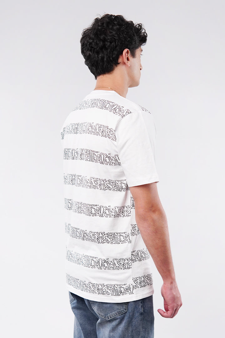 Printed T-Shirt - White - Mendeez